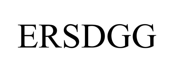 Trademark Logo ERSDGG