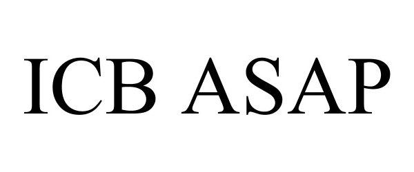 Trademark Logo ICB ASAP