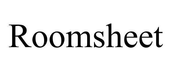 Trademark Logo ROOMSHEET