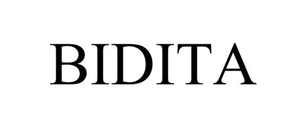 Trademark Logo BIDITA