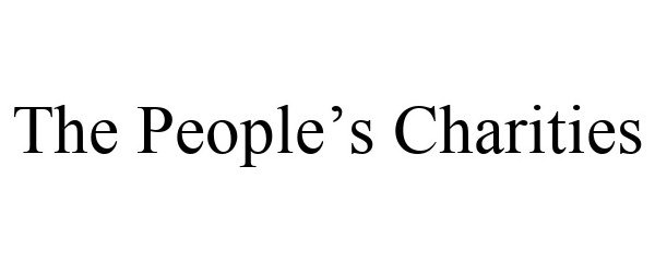 Trademark Logo THE PEOPLE'S CHARITIES