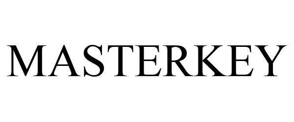Trademark Logo MASTERKEY