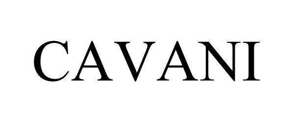 Trademark Logo CAVANI