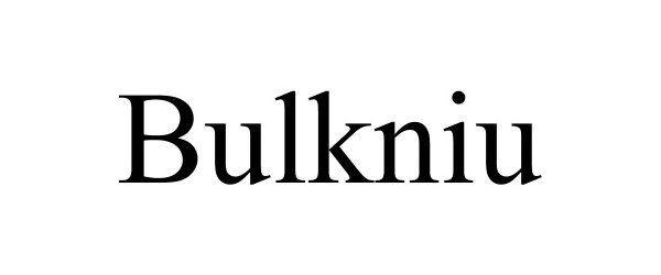 Trademark Logo BULKNIU
