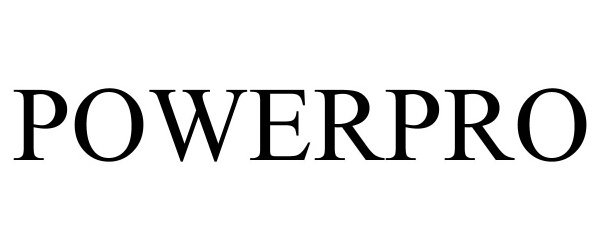 Trademark Logo POWERPRO