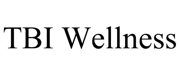 Trademark Logo TBI WELLNESS