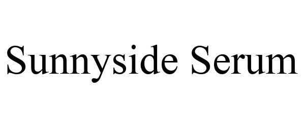  SUNNYSIDE SERUM