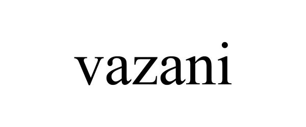 Trademark Logo VAZANI