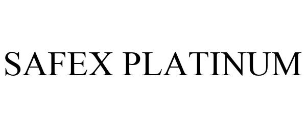 Trademark Logo SAFEX PLATINUM