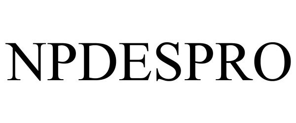 Trademark Logo NPDESPRO