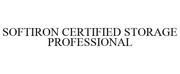  SOFTIRON CERTIFIED STORAGE PROFESSIONAL