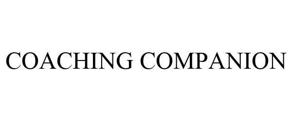 Trademark Logo COACHING COMPANION