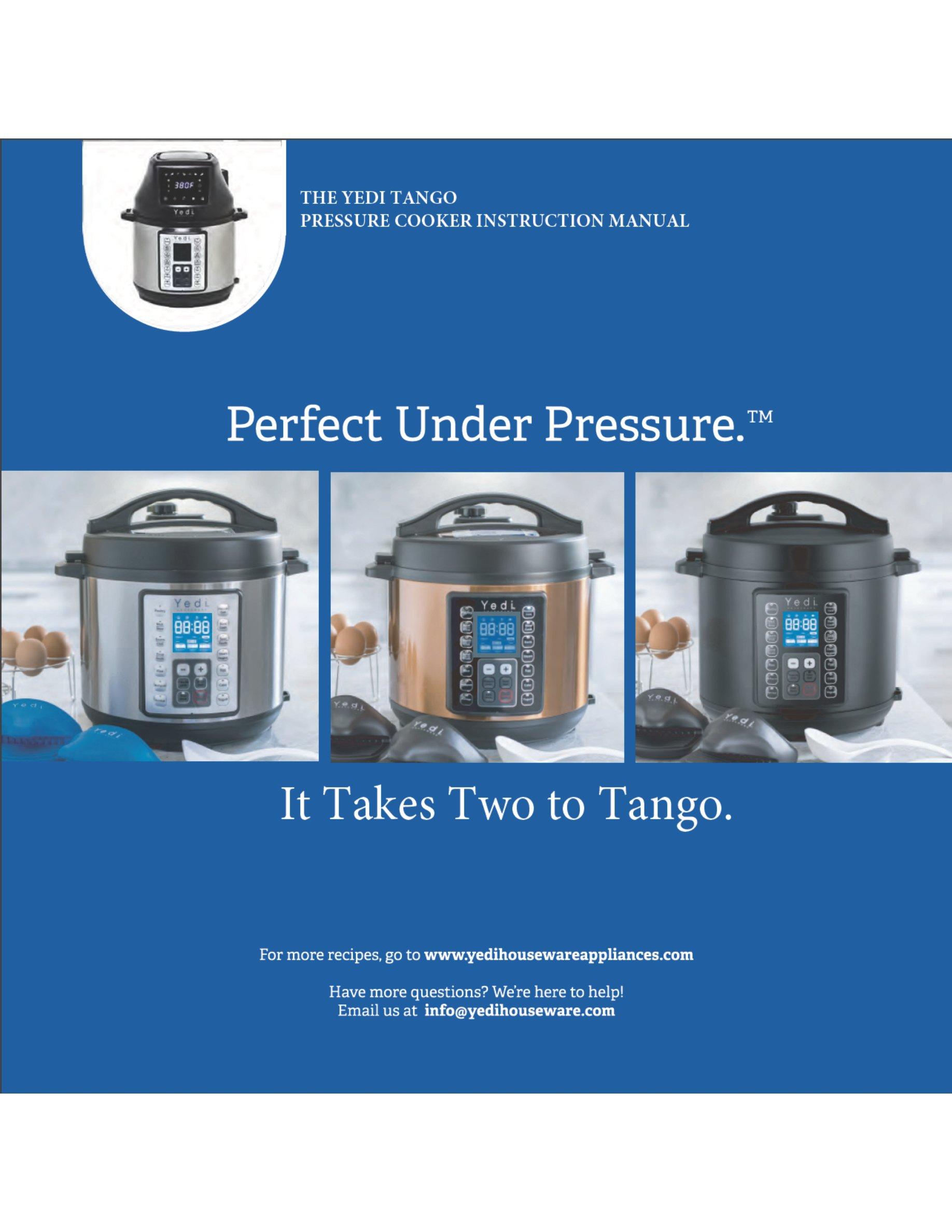 6 Quart with Deluxe Accessory kit 2-in-1 Air Fryer and Pressure Cooker Yedi Tango 