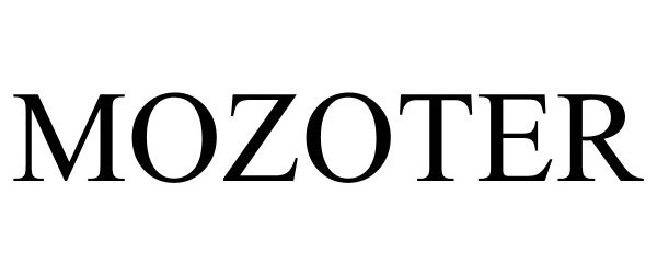 Trademark Logo MOZOTER