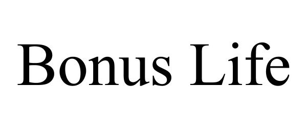 Trademark Logo BONUS LIFE