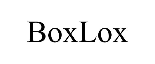 Trademark Logo BOXLOX