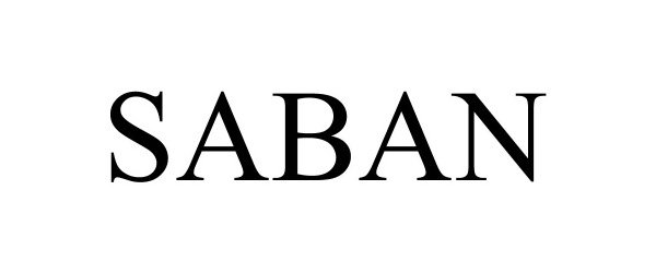 Trademark Logo SABAN