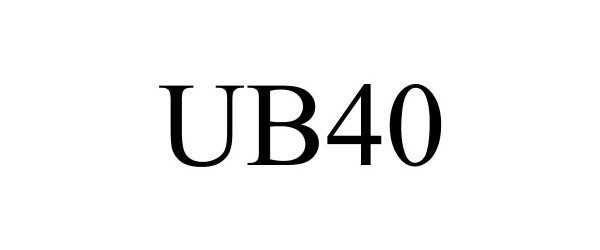 Trademark Logo UB40