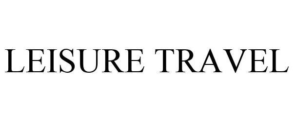 Trademark Logo LEISURE TRAVEL