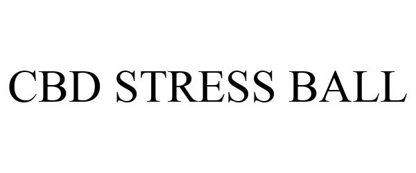 Trademark Logo CBD STRESS BALL