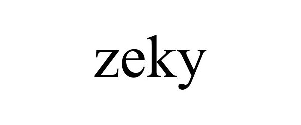 Trademark Logo ZEKY