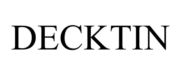 Trademark Logo DECKTIN