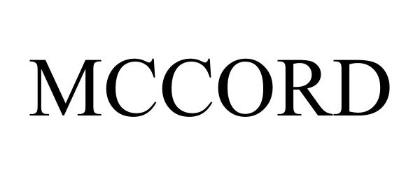 Trademark Logo MCCORD