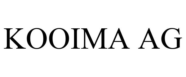 Trademark Logo KOOIMA AG
