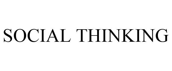 Trademark Logo SOCIAL THINKING