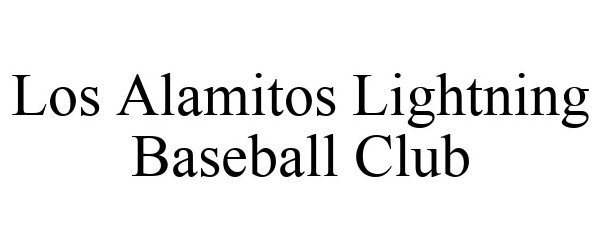  LOS ALAMITOS LIGHTNING BASEBALL CLUB