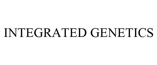Trademark Logo INTEGRATED GENETICS