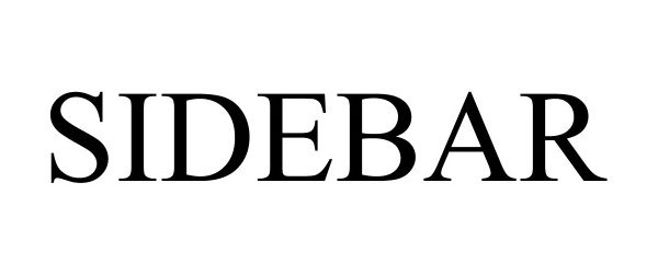Trademark Logo SIDEBAR