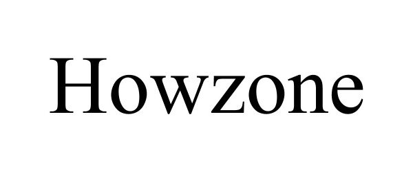 Trademark Logo HOWZONE