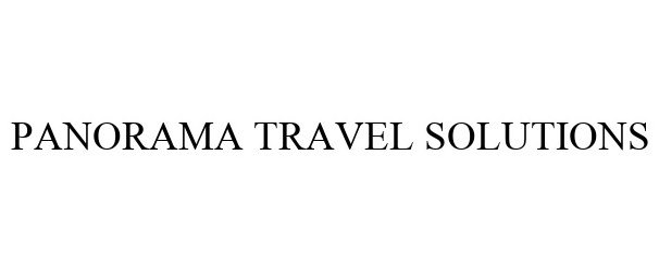  PANORAMA TRAVEL SOLUTIONS