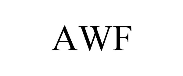 Trademark Logo AWF