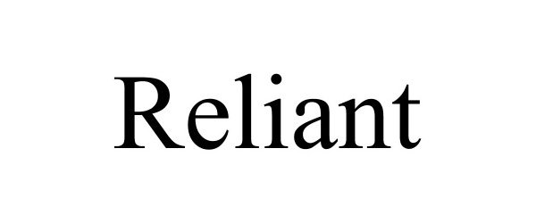 Trademark Logo RELIANT