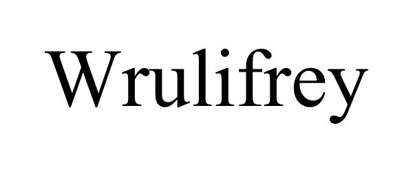 Trademark Logo WRULIFREY