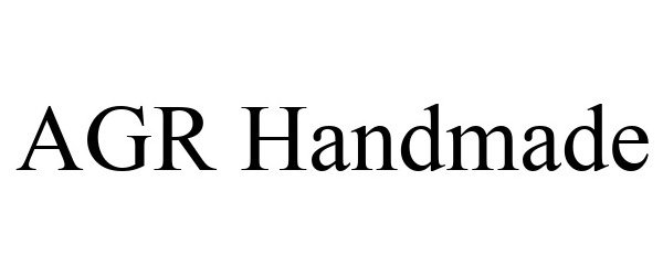 Trademark Logo AGR HANDMADE
