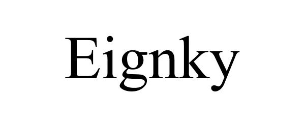 Trademark Logo EIGNKY