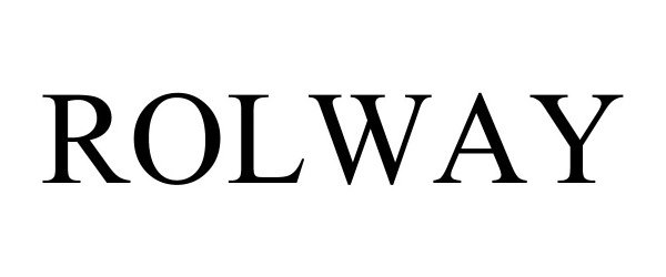Trademark Logo ROLWAY