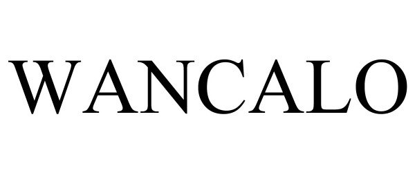 Trademark Logo WANCALO