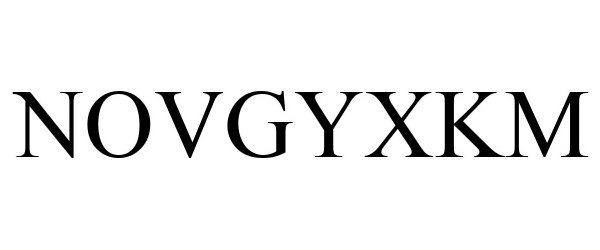Trademark Logo NOVGYXKM