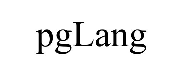 Trademark Logo PGLANG