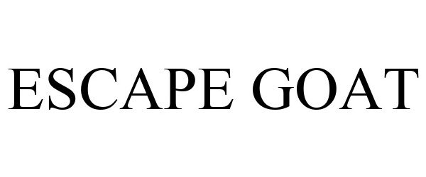 Trademark Logo ESCAPE GOAT
