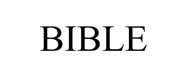 Trademark Logo BIBLE