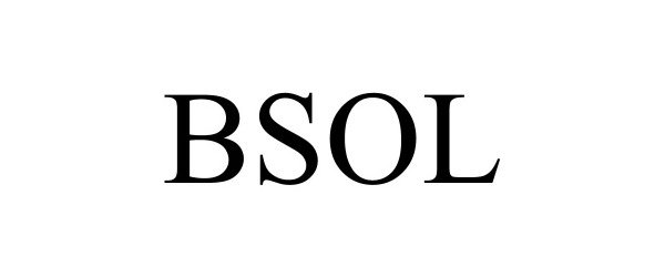 Trademark Logo BSOL