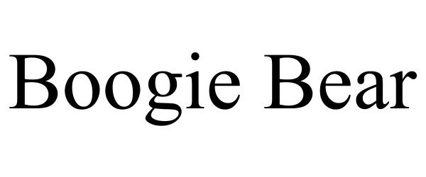 Trademark Logo BOOGIE BEAR