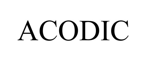 Trademark Logo ACODIC
