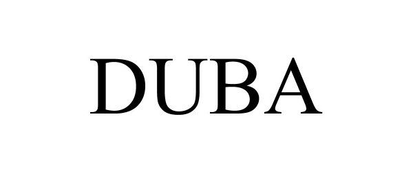 Trademark Logo DUBA