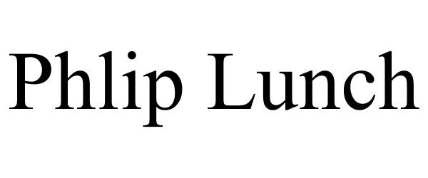Trademark Logo PHLIP LUNCH